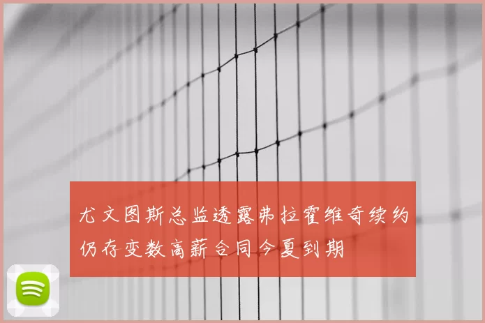 尤文图斯总监透露弗拉霍维奇续约仍存变数高薪合同今夏到期